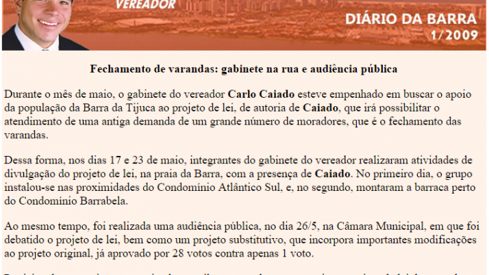 Diário da Barra 05/2009
