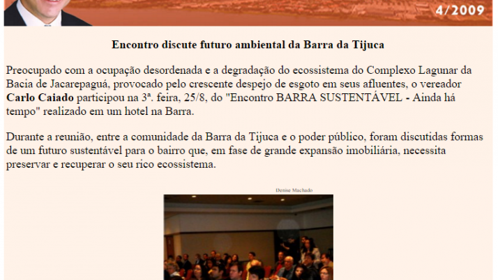 Diário da Barra 08/2009