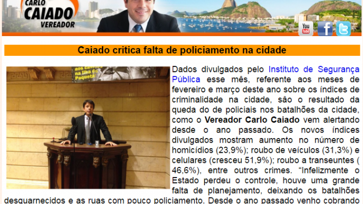 Ver. Carlo Caiado – 05/2014