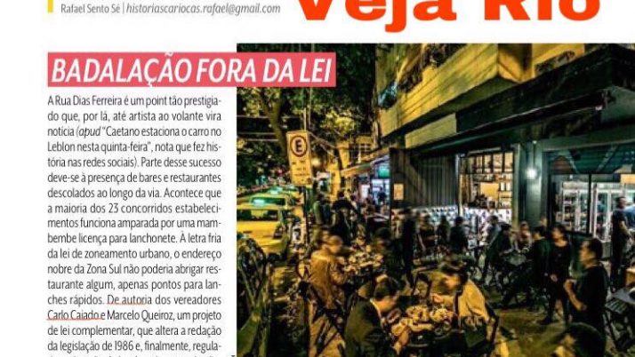 Projeto de lei de Caiado tem destaque na Veja Rio