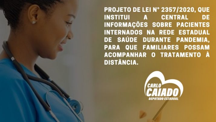 Projeto aprovado institui central de informações para familiares de pacientes internados com Covid-19