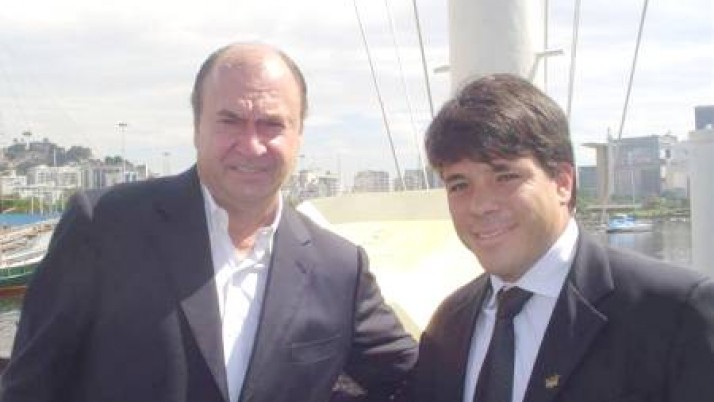 Carlo Caiado acompanha o prefeito Cesar Maia em inspeção às obras do Pan 2007