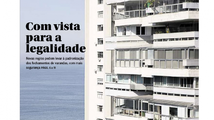 O Globo Barra: Projeto de Lei do Vereador Carlo Caiado pretende fechar varandas no Rio