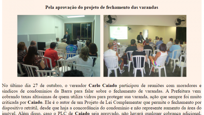 Ver. Carlo Caiado – 11/2011