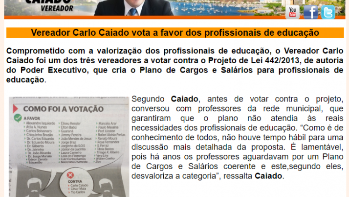 Ver. Carlo Caiado – 09/2013