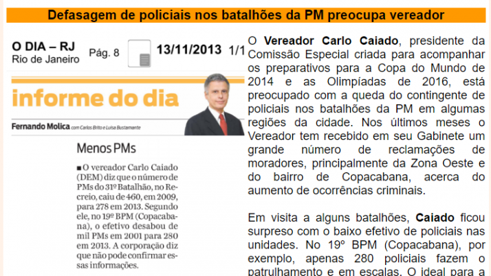 Ver. Carlo Caiado – 11/2013