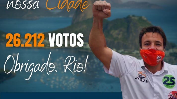 Caiado agradece população por sua reeleição para a Câmara de Vereadores do Rio